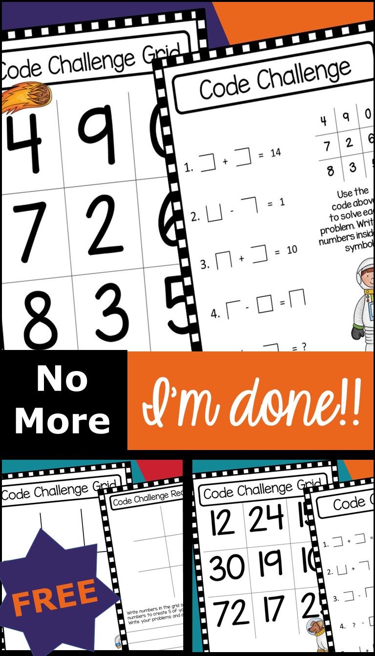 Early Finishers Solved! No More, “I’m Done!”