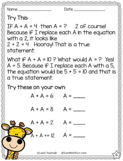 This is the image of a complete page of early finisher challenges from the resrource, Early Finishers Brain Teasers Fast Finishers Math Activities 1st 2nd 3rd Grades.