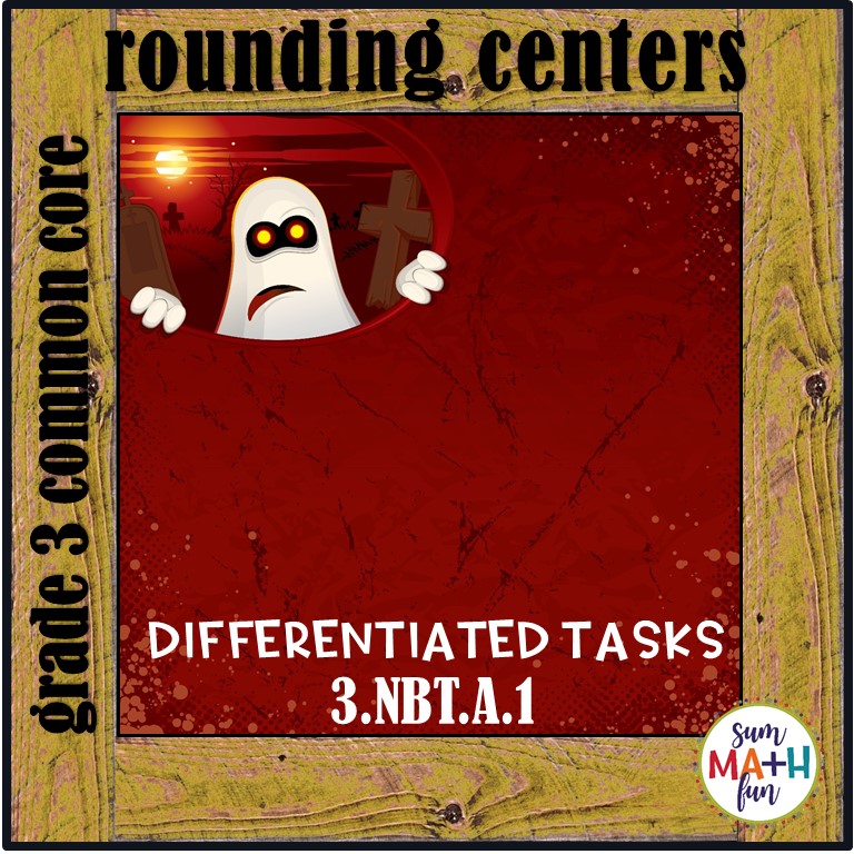 Halloween Activities: Third Grade Place Value - Rounding - Sum Math Fun