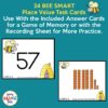 Place Value with Base Ten Blocks - Self-Checking Task Cards - Sum Math Fun