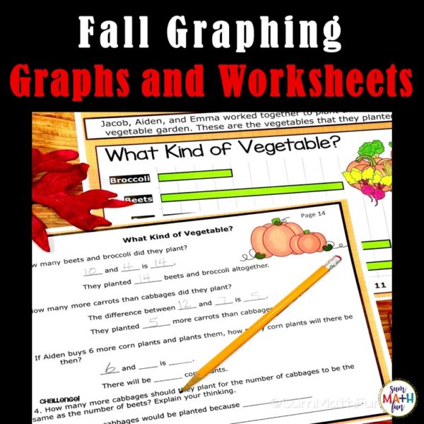 Fall Graphing Bar Graphs First Grade Second Grade