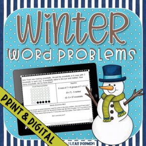 word-problems-winter-multi-step-graphic-organizer #3rdgrade #wordproblems #graphicorganizer