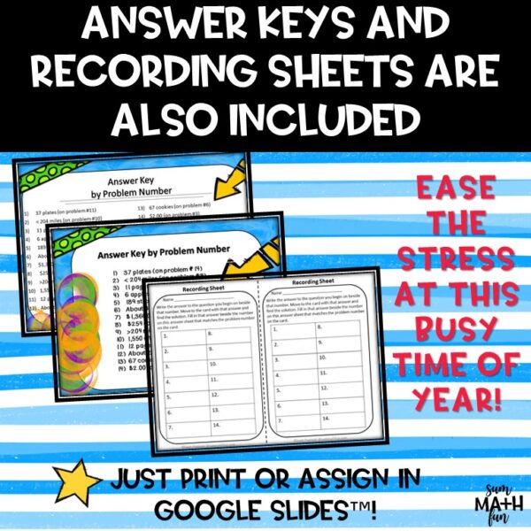 End-of-year-math-scavenger-hunt-3rd-grade-word-probelems #3rdmath #problemsolving #scavengerhunt