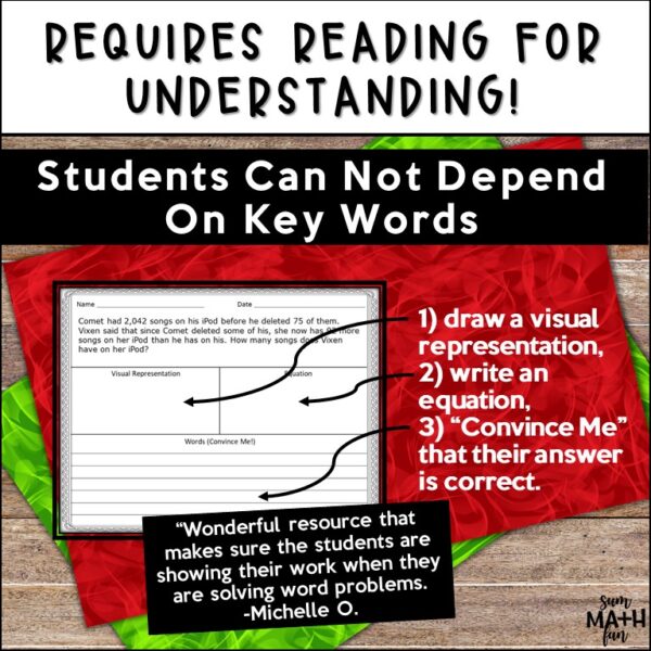 Christmas-word-problems-differentiated-multi-step-problem-solving #wordproblems #3rdgrademath #christmasactivity