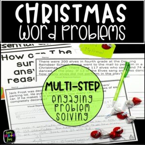 Christmas-word-problems-differentiated-multi-step-problem-solving-4th #wordproblems #4thgrademath #christmasactivity