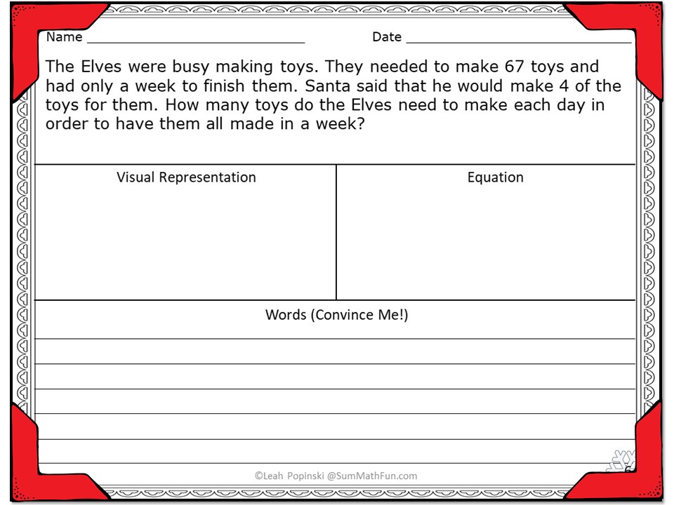 Can you actually teach word problems before Christmas break? Find tried and true teaching strategies here. #chrsitmasmath #christmasfou