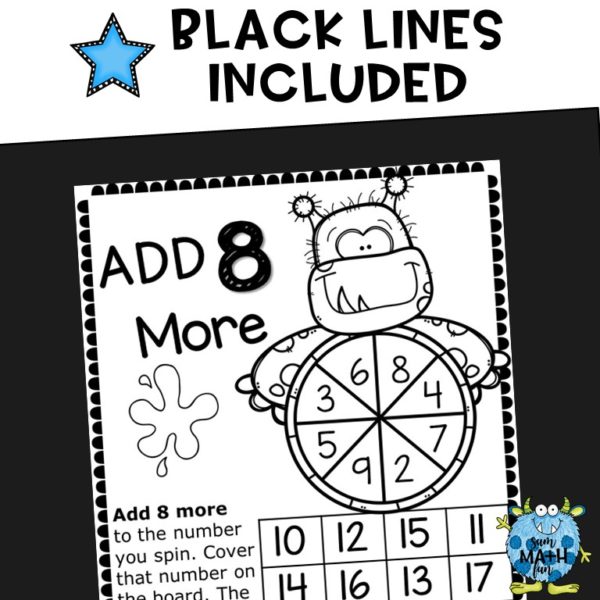 Halloween Addition Games for easy differentiation! 12 games for the facts +1 through +12. #addition #mathgames #1stgrade