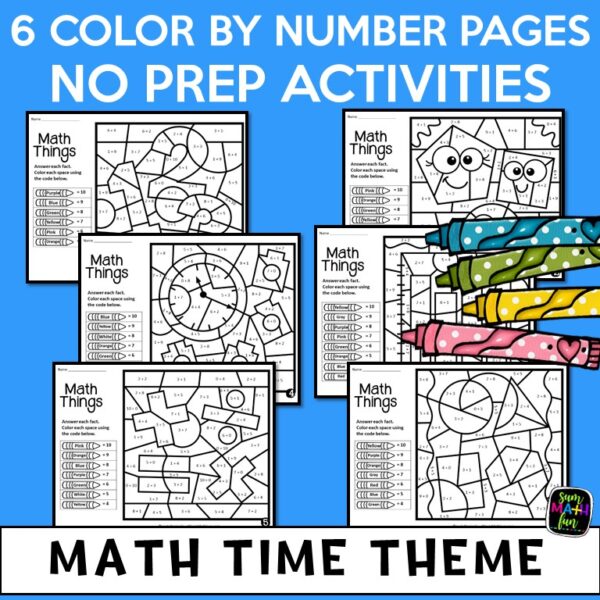 BTS CBN Addition 1 back-to-school-color-by-number-addition