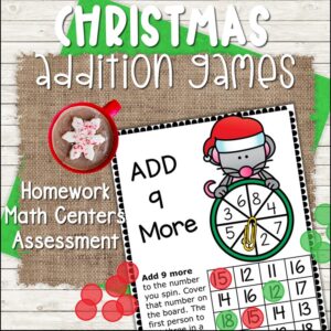 christmas-addition-games-no-prep #christmas #addition #games #noprep