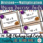 Division Multiplicaiton Inverse Task Cards SumMathFun