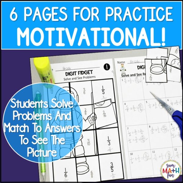 equivalent-fractions-worksheets-centers-3rd-4th-5th-cut-glue #fractions #equivalentfractions