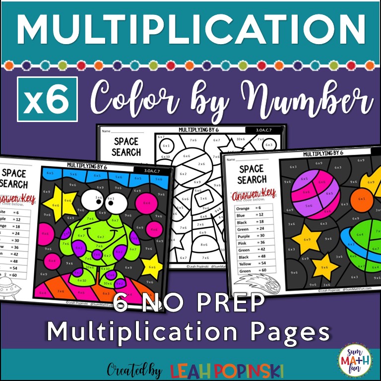 Multiplication Worksheet X6
