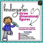 kindergarten-shapes-three-dimensional-hands-on #kindergartenmath#kindergartenshapes