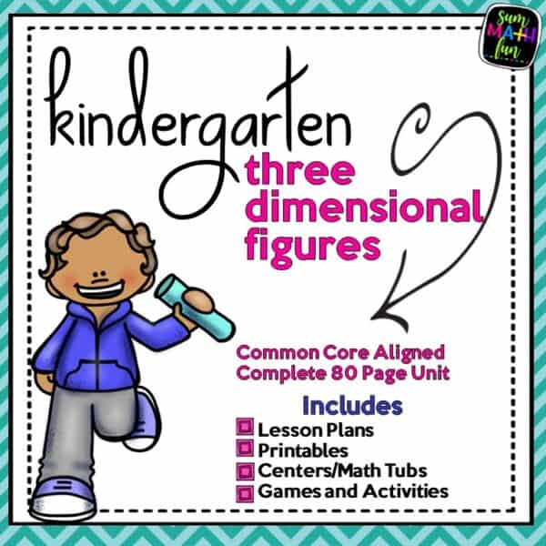 kindergarten-shapes-three-dimensional-hands-on #kindergartenmath#kindergartenshapes