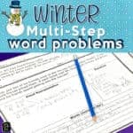 Winter Word Problems - Differentiated problem solving practice #wordproblems #problemsolving #4thmath