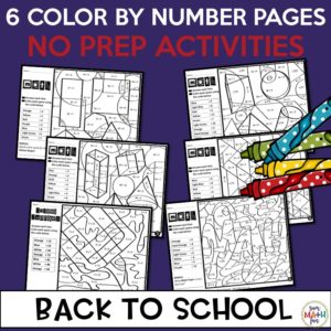 Division Worksheets - Color by Number - Sum Math Fun