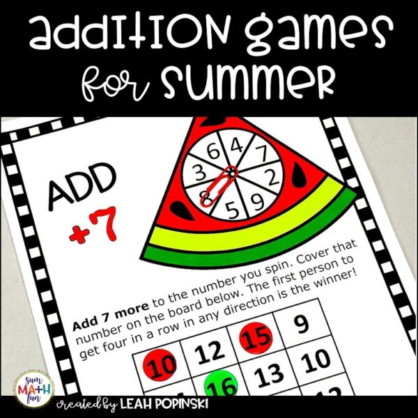 addition-games-first-fact-fluency #addition #additiongames #first