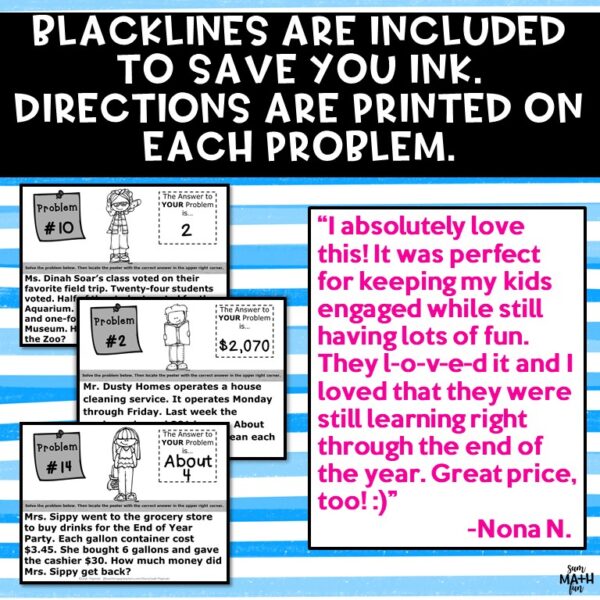EOY 4th thumbnail 2 end-of-the-year-fourth-grade-math #endoftheyear #fourthgrade #math