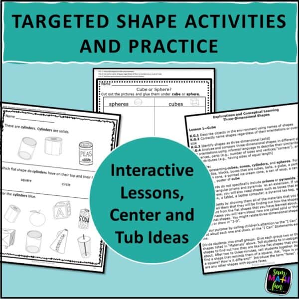 Slide2 kindergarten-shapes-three-dimensional-hands-on #kindergartenmath#kindergartenshapes