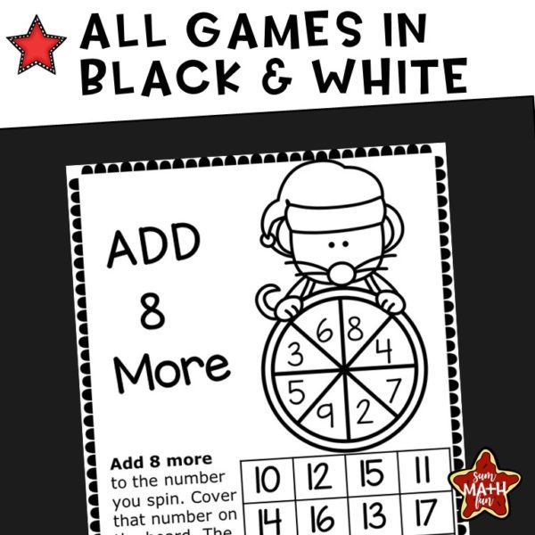 christmas-addition-games-no-prep #christmas #addition #games #noprep