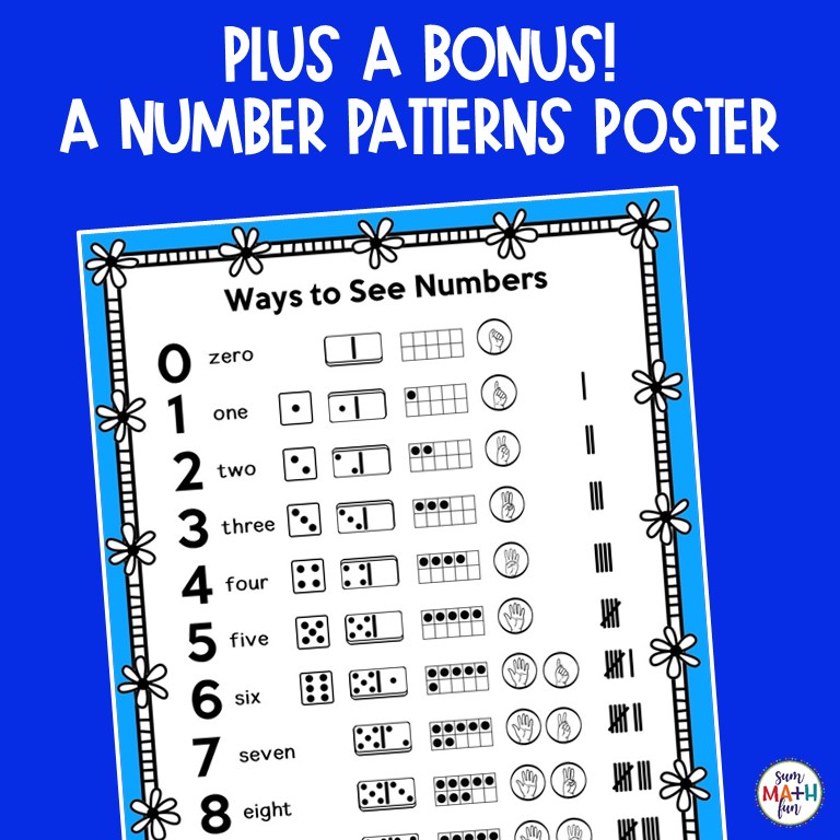 subitizing worksheets for first grade free