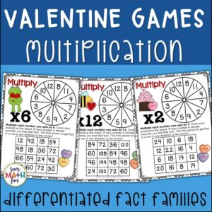 Valentine Multiplication Fact Games