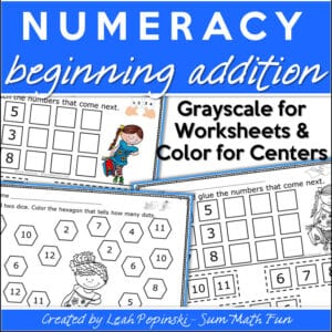 Beginning of year math number activities. #mathactivities #addition #subtraction #fact #fluency