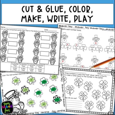 Saint Patrick's Day Math Activities for First Grade - Sum Math Fun