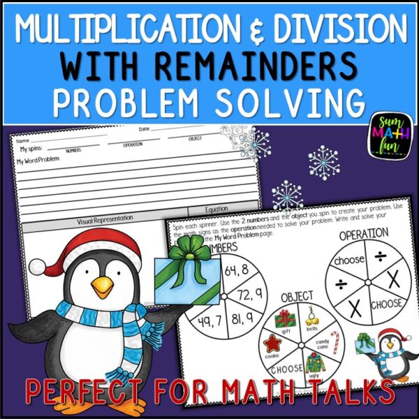 christmas-multiplication-division-spin-a-word #christmas #multiplication #division #spinaword
