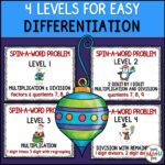 christmas-multiplication-division-spin-a-word #christmas #multiplication #division #spinaword