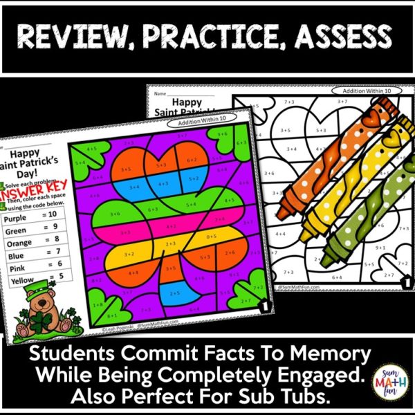saint-patricks-worksheets-addition-subtraction #saintpatricks #addition #subtraction