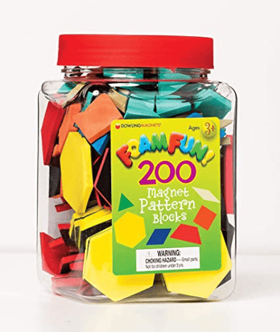 Foam Magnetic Pattern Blocks for Fraction Work Foam and Magnetic Pattern Blocks for Fraction Work