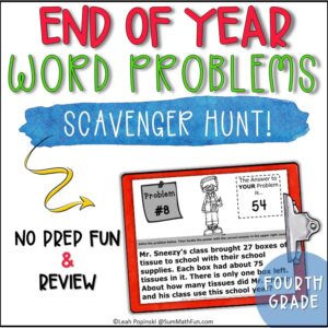 4th-grade-word-problems-end-of-year #4thgrade #4thgrademath #endofyear #wordproblems
