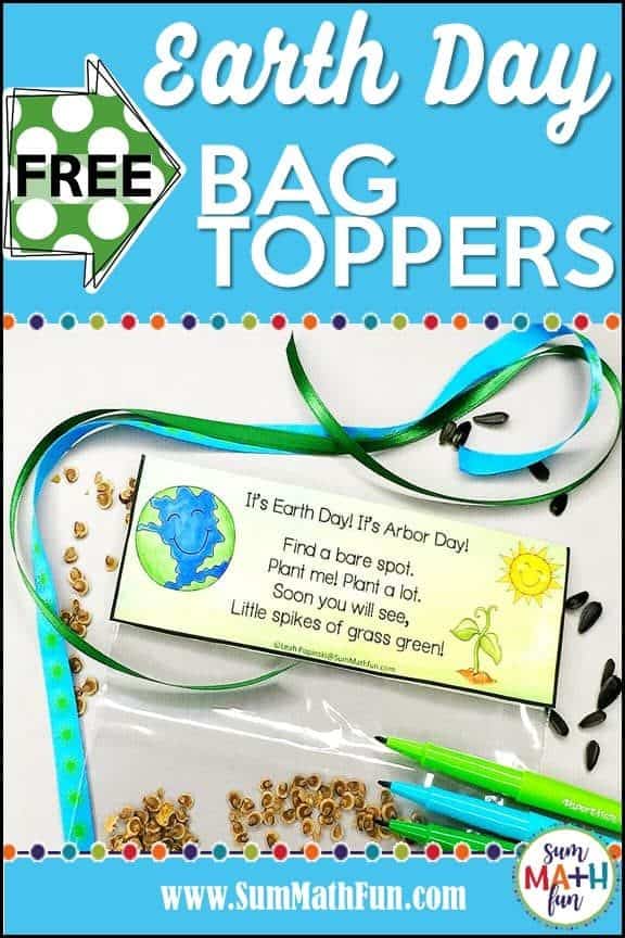 {Free} Earth Day Bag Toppers