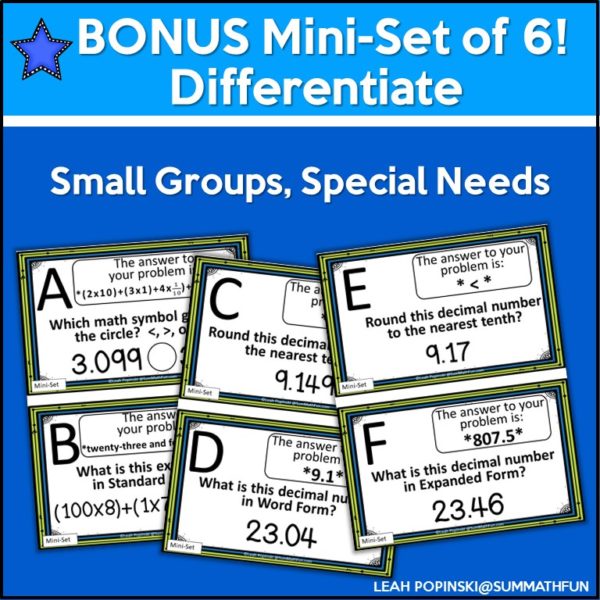 5th-grade-math-scavenger-hunt-decimal-place-value #5thgrademath #fifthgrademath #decimalplacevalue