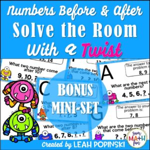 numbers-before-after-kindergarten-first-grade #kindergarten #firstgrade #beforeafter