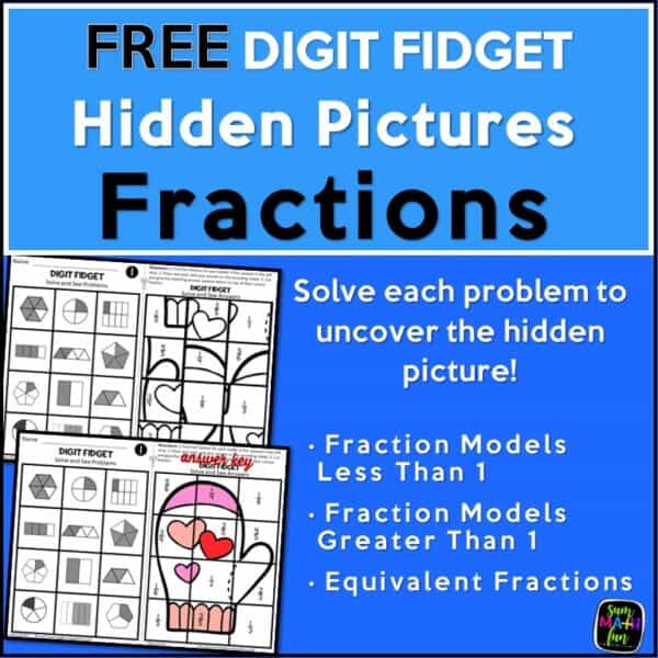 free-fraction-worksheets #freeprintables #freefractionworksheets