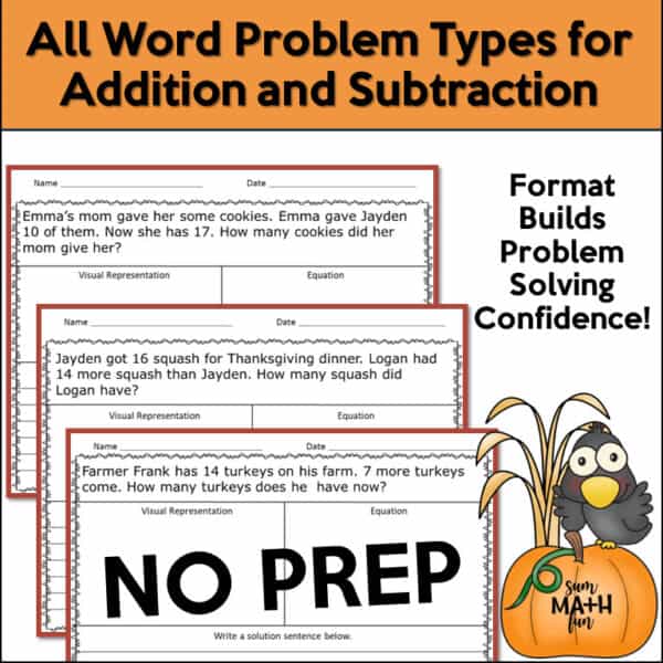 Slide2 2nd Thanksgiving WP Thanksgiving word problems 2nd grade
