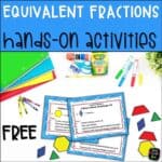 FREE Equivalent Fraction Task Cards Hands-On - Sum Math Fun