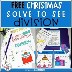 Christmas-Division-Remainders-Hidden Pictures #divisionwithremainders #4thmath