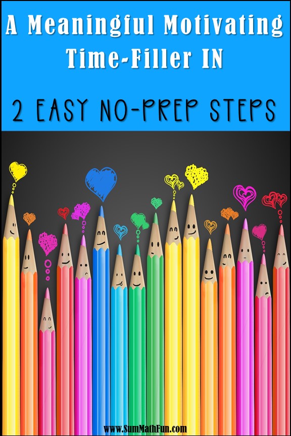 2 Easy Steps to a 100% No-Prep Math Time-Filler