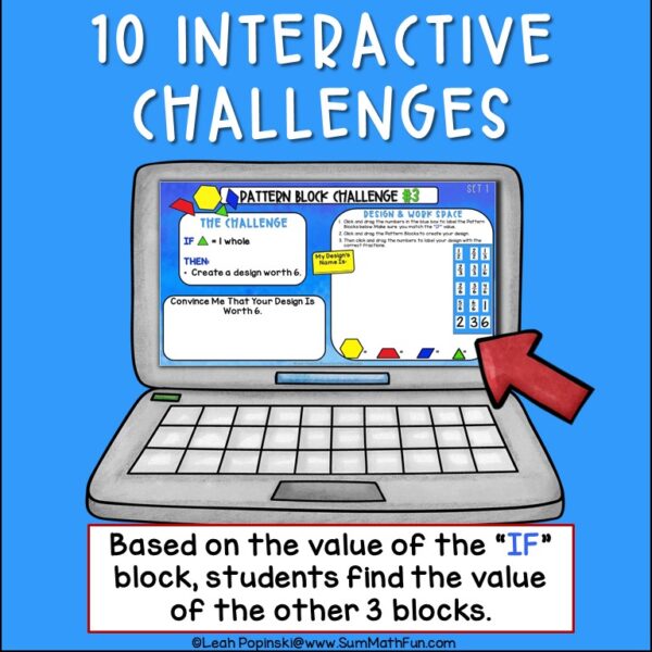 equivalent-fractions-digital-interactive-3rd-4th-5th #equivalentfractions