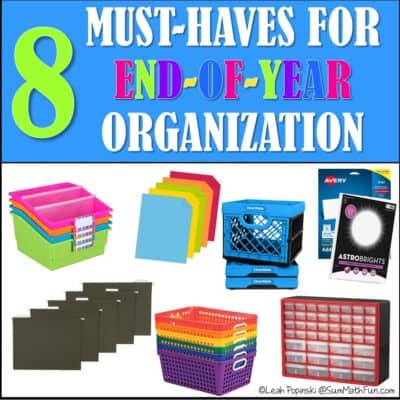 Helpful Classroom Organization Supplies for End of Year
