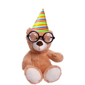 Photo of Teddy Bear with Birthday Hat for birthday Student's Desk
