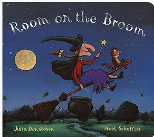 Room on the Broom book cover by Julia Donaldson, Halloween problem-solving story