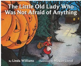 The Little Old Lady Who Was Not Afraid of Anything cover by Linda Williams, Halloween sequencing story